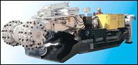 A powerful 34-ton tunnelling roadheader