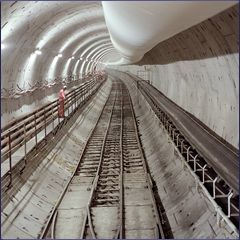 Part of the Channel Tunnel Rail Link tunnels under east London